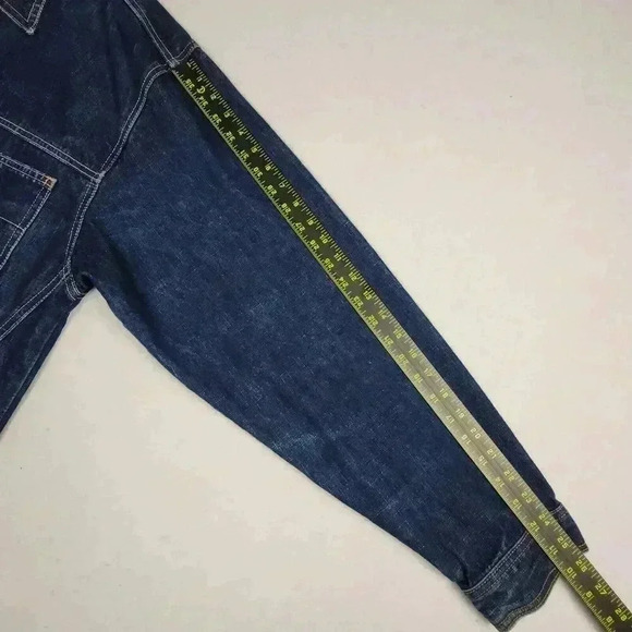 Karl Kani Men's Denim Jean Jacket Large Trucker Button Front Retro HipHop Urban - Picture 15 of 16